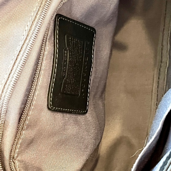 Coach VINTAGE SOHO Chelsea Signature Jacquard Fabric Flap Shoulder Bag AUTHENTIC - Picture 11 of 16